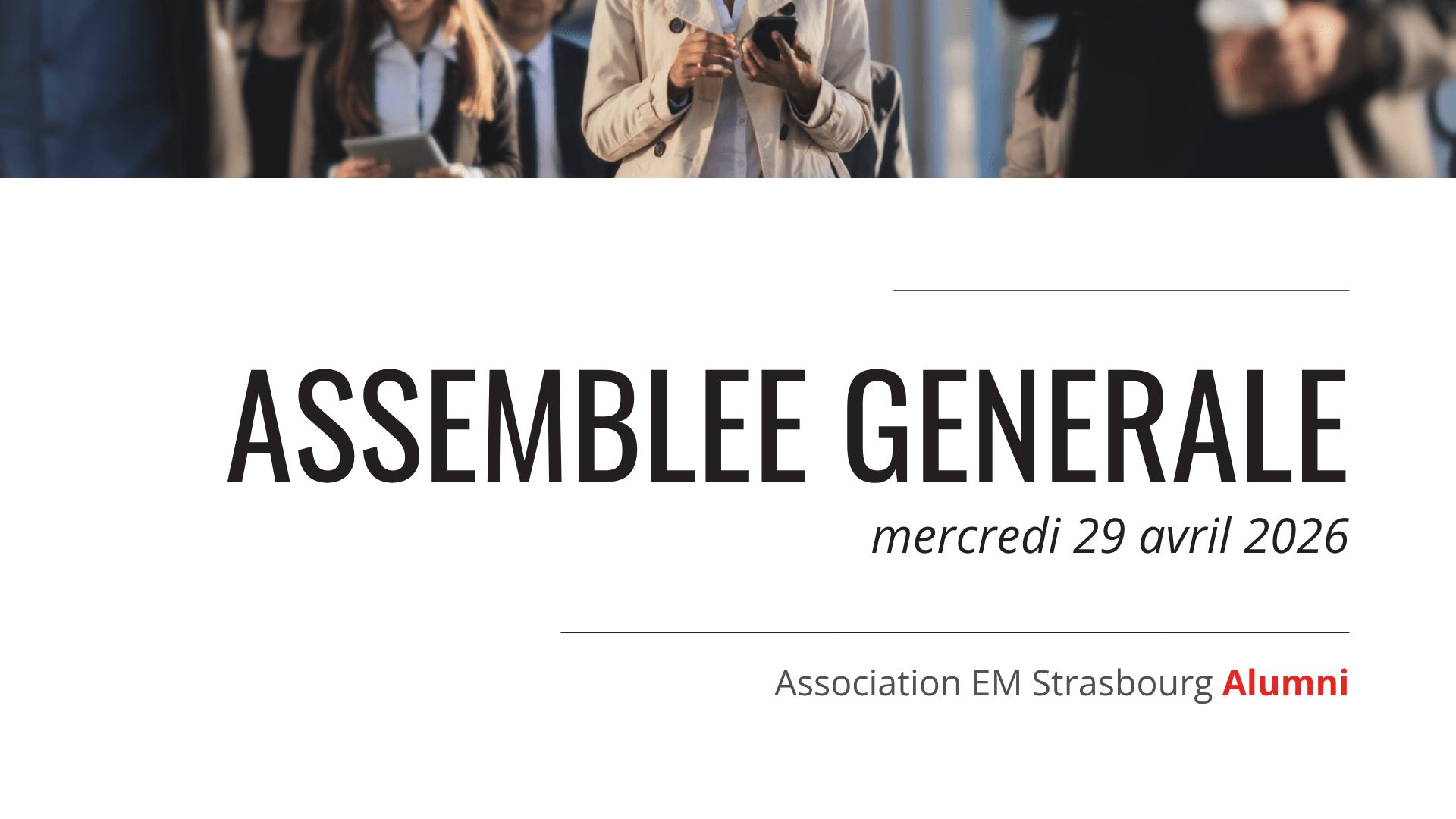 Retransmission de l'Assemblée Générale 2026