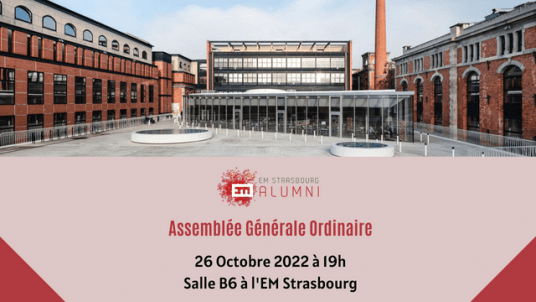 CONVOCATION  : ASSEMBLEE GENERALE de 2021 de l'Association EM Strasbourg Alumni